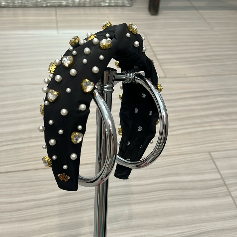 lele sadoughi x SCL collab; stoney clover lane noir headband